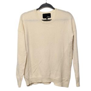LINE Cream Cashmere Crew Neck Sweater S